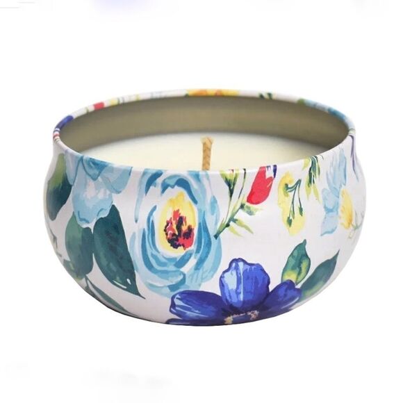 The Pioneer Women 3-Piece Painterly Floral Tin Candle Set - Picture 8 of 9